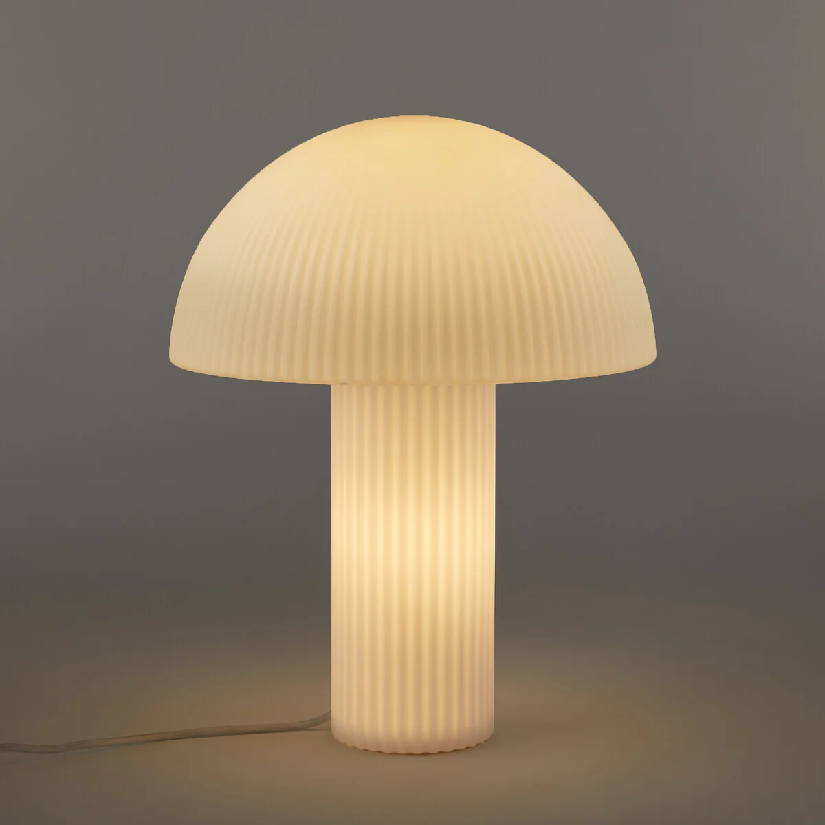 Loulou Mushroom Table Lamp in Opaline Striated Glass H41.7cm – image 3