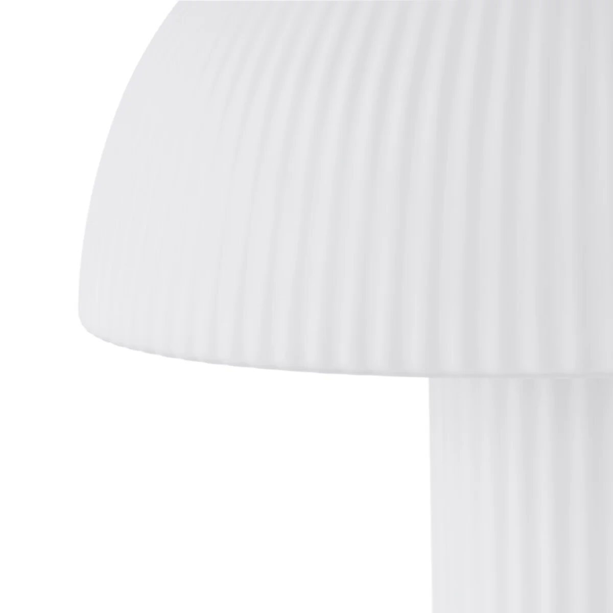 Loulou Mushroom Table Lamp in Opaline Striated Glass H41.7cm – image 4