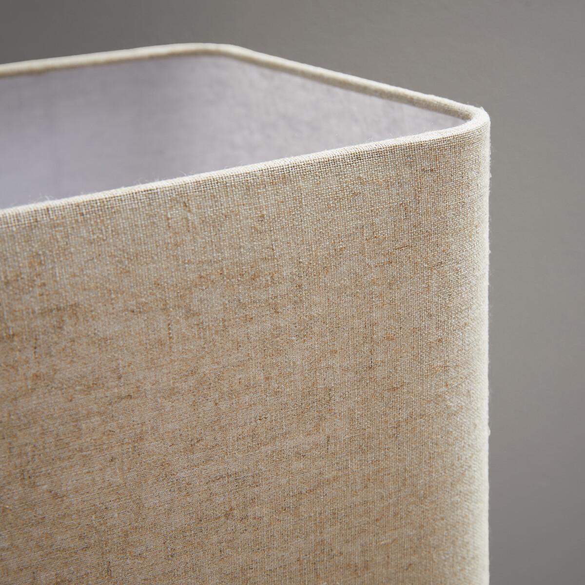 Odyha Sculptural Iron Lamp with Linen Shade – image 4