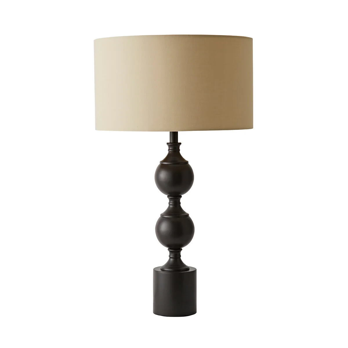 Donny Metal Candlestick Table Lamp with Fabric Shade – image 6