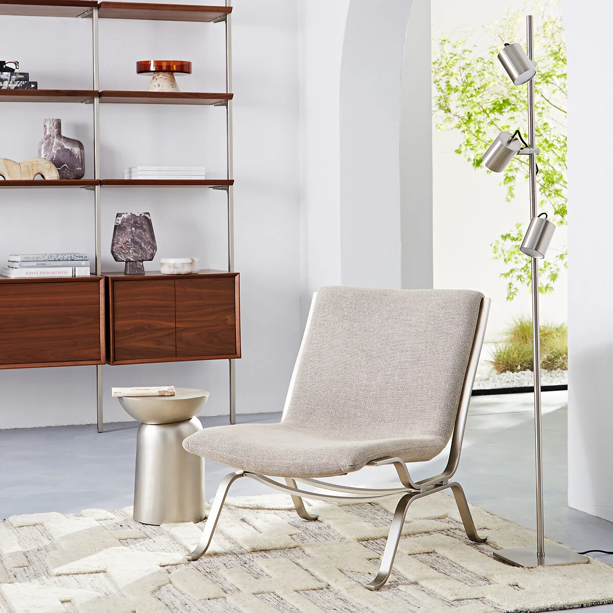 Girevole Spotlight Satin Nickel Floor Lamp – image 2