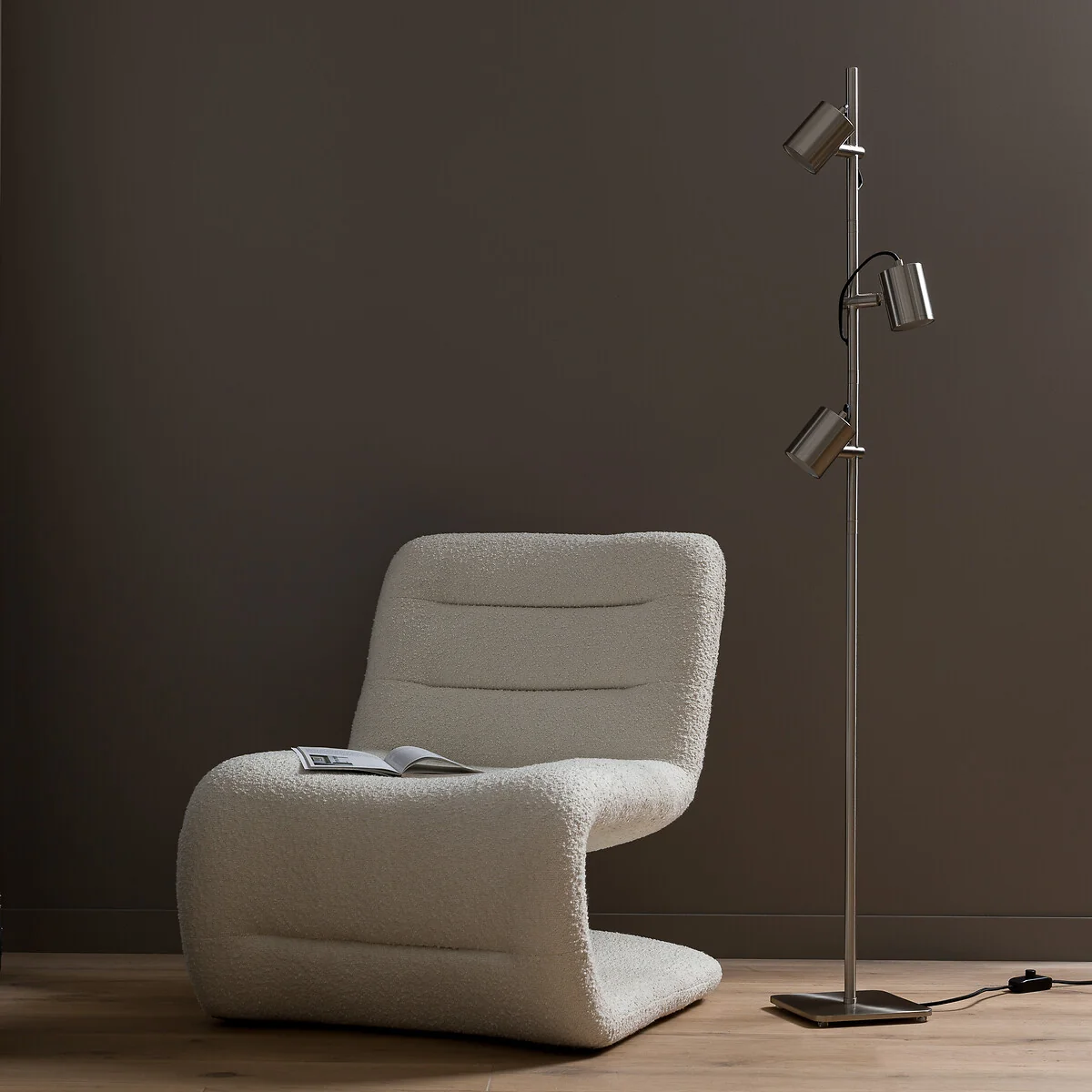 Girevole Spotlight Satin Nickel Floor Lamp – image 4