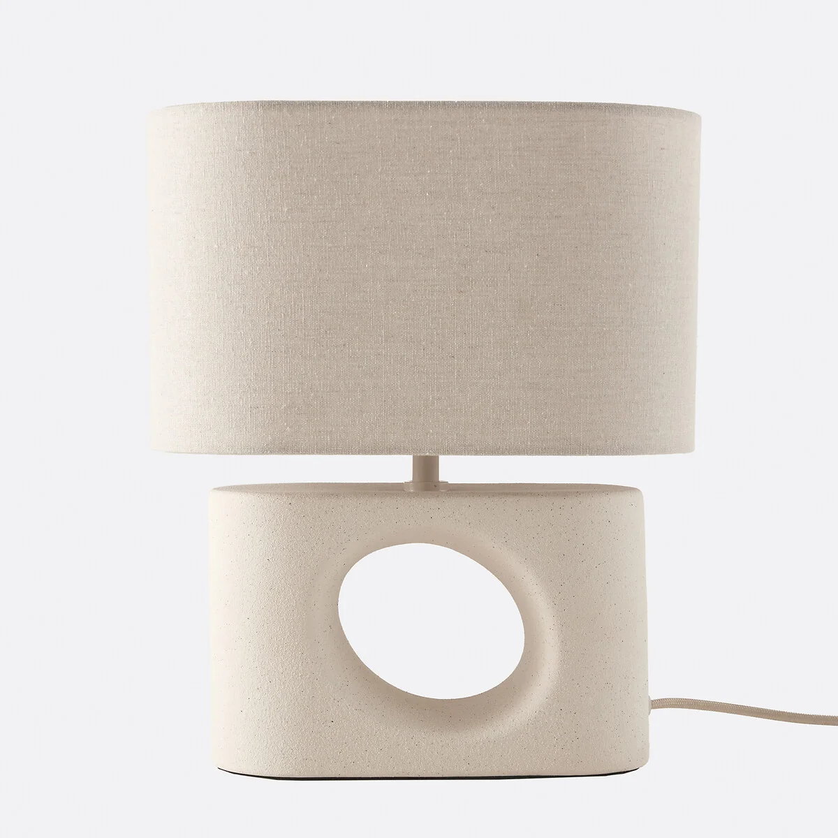 Gani Ceramic/Linen Table Lamp – image 3