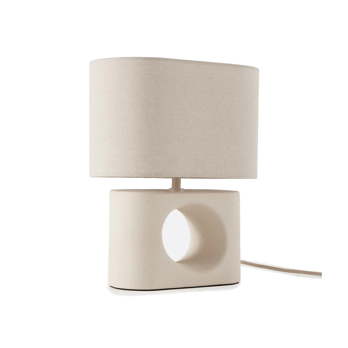 Gani Ceramic/Linen Table Lamp – image 1
