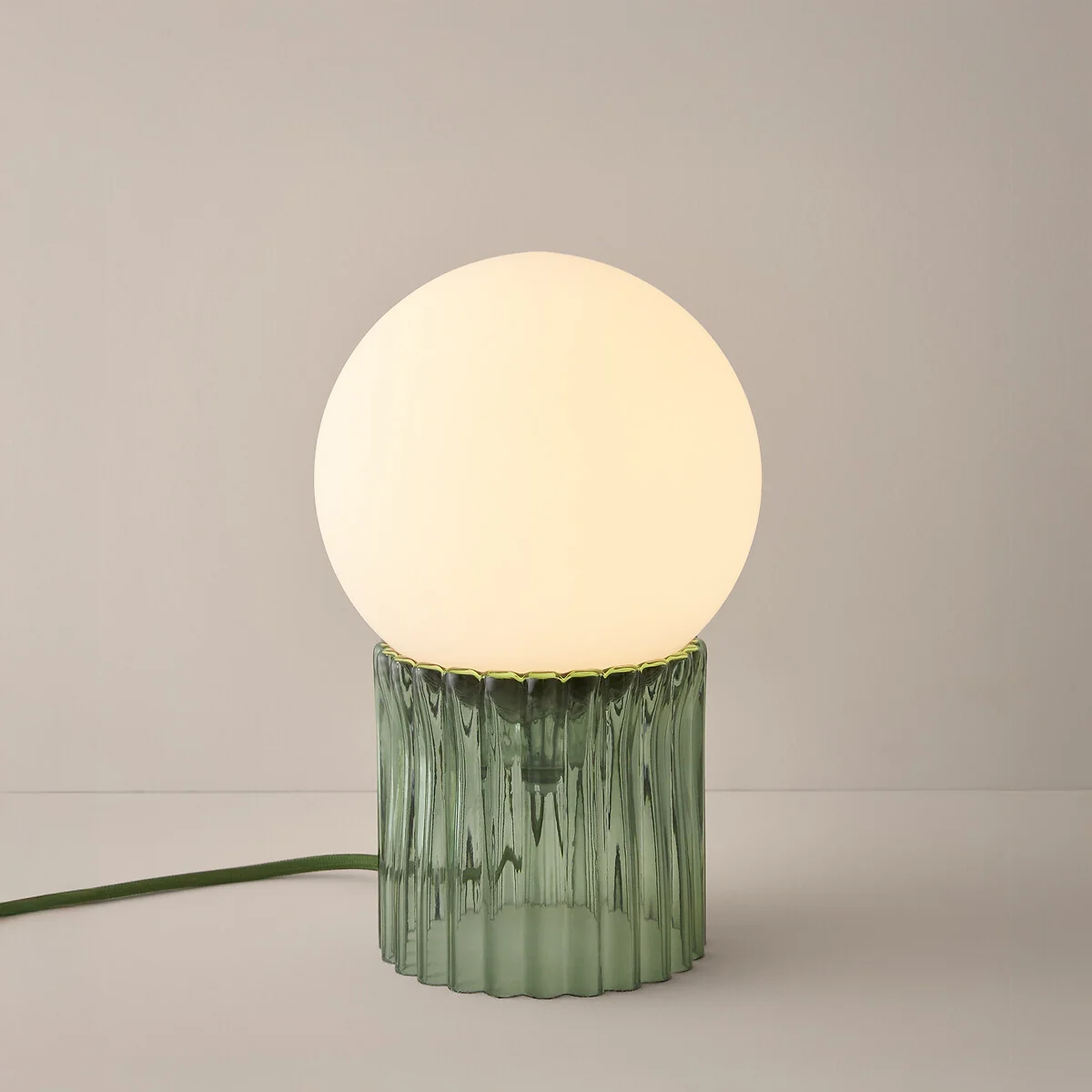 Dima Opaline & Coloured / Streaked Glass Lamp – image 3