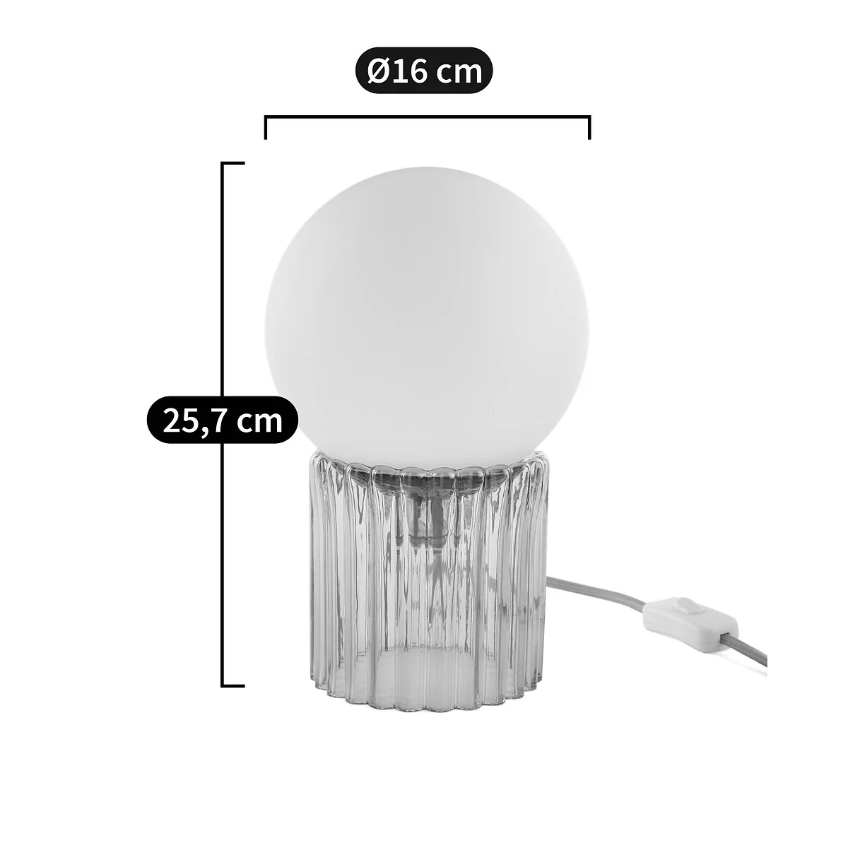 Dima Opaline & Coloured / Streaked Glass Lamp – image 8