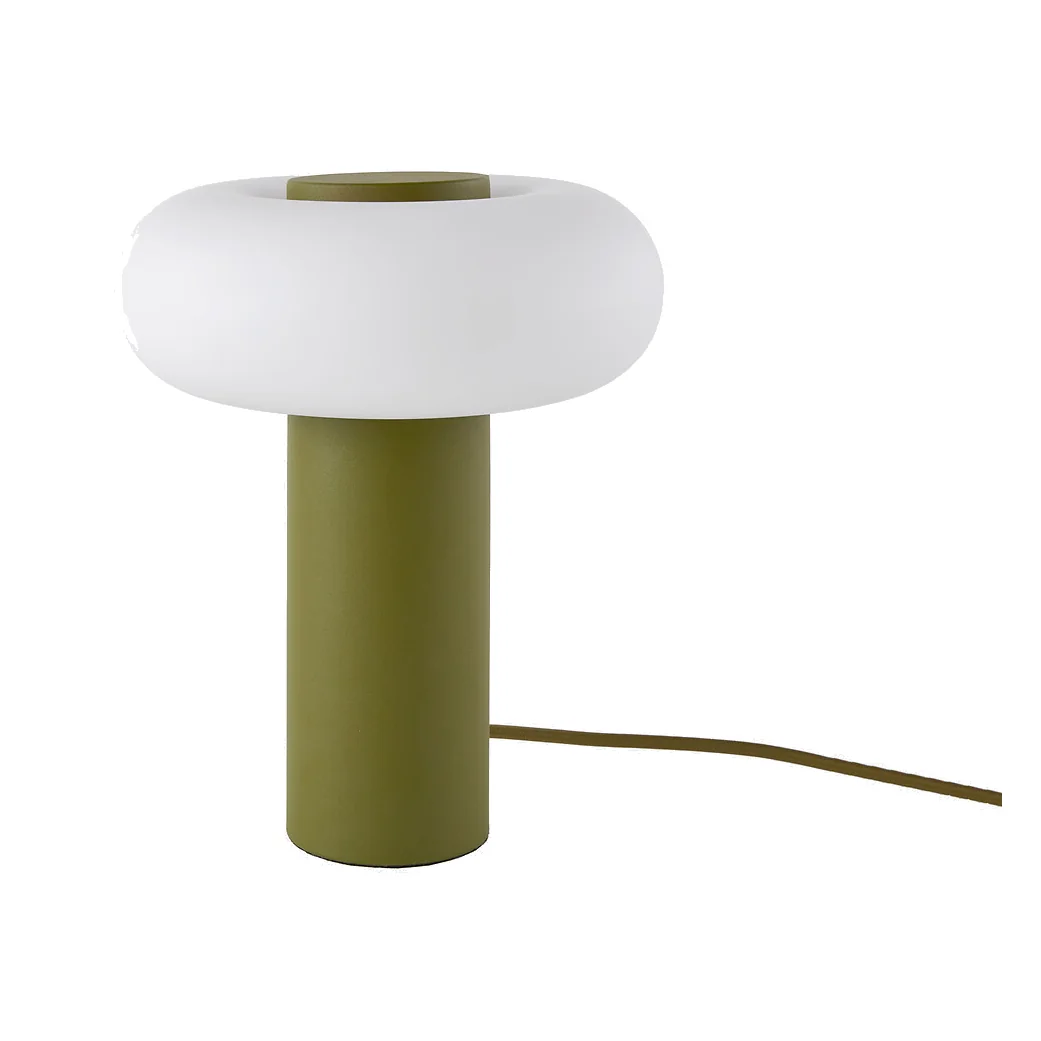 Omer Table Lamp in Iron and Opaline H25.6cm – image 1
