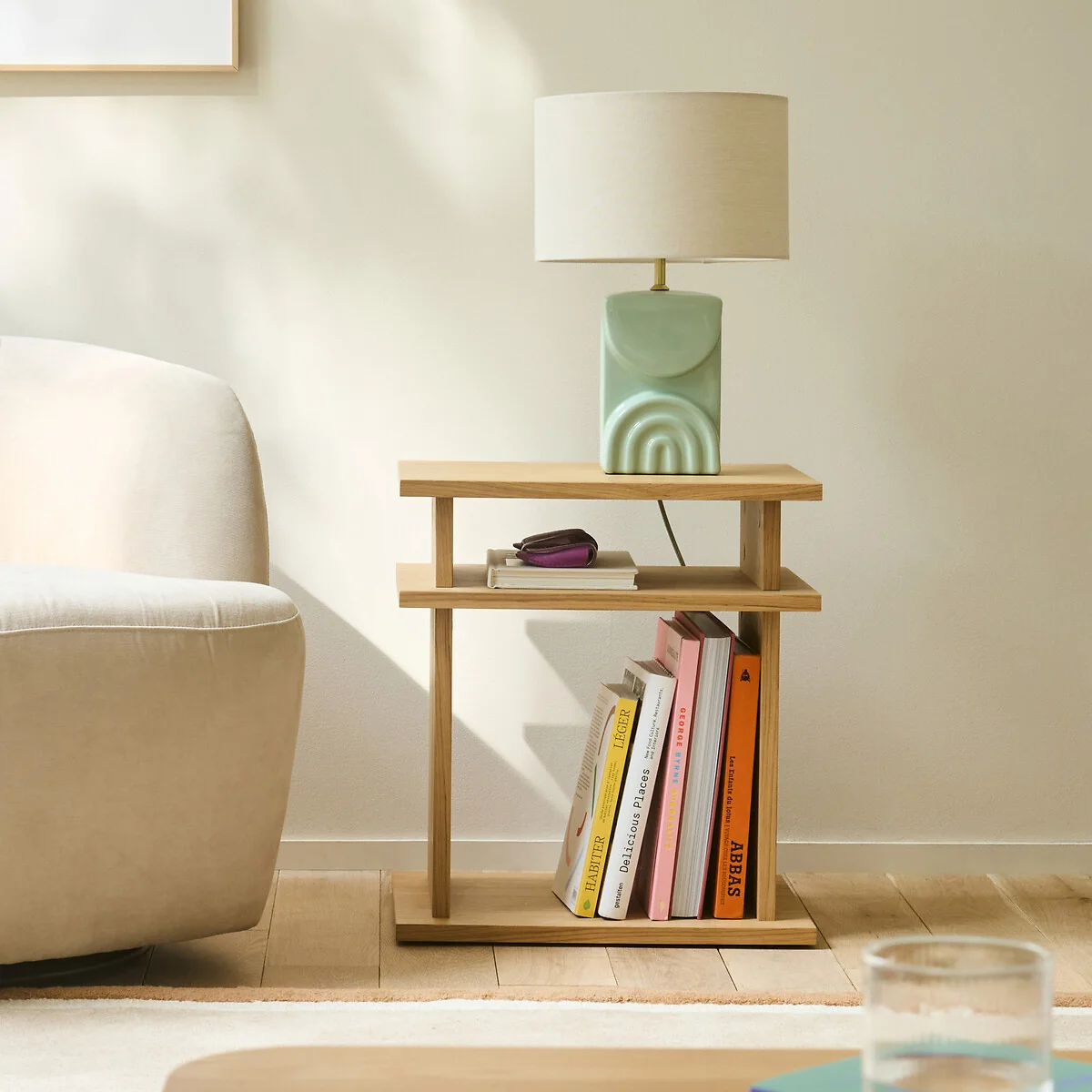 Topia Ceramic & Linen Table Lamp – image 2