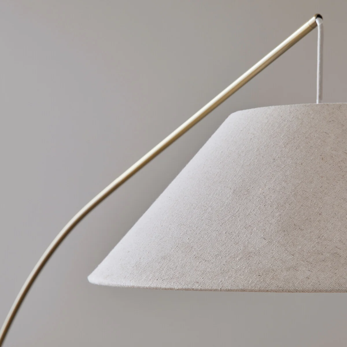 Nestwood Solid Oak/linen Arc Floor Lamp – image 6