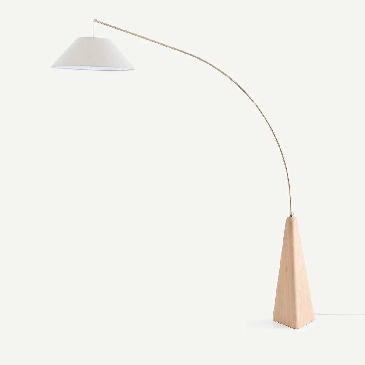 Nestwood Solid Oak/linen Arc Floor Lamp – image 7