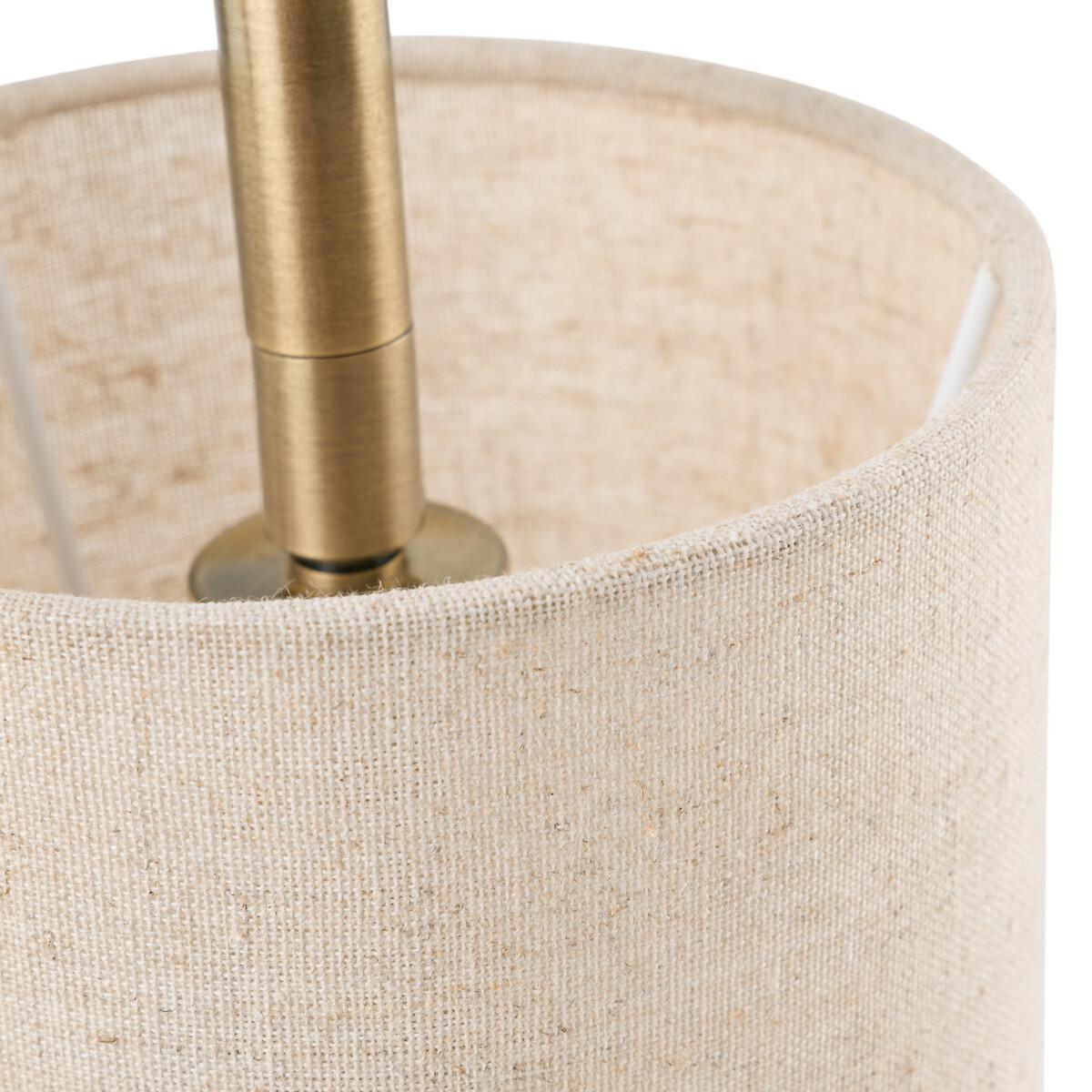 Yob Linen & Faux Leather Lamp – image 7