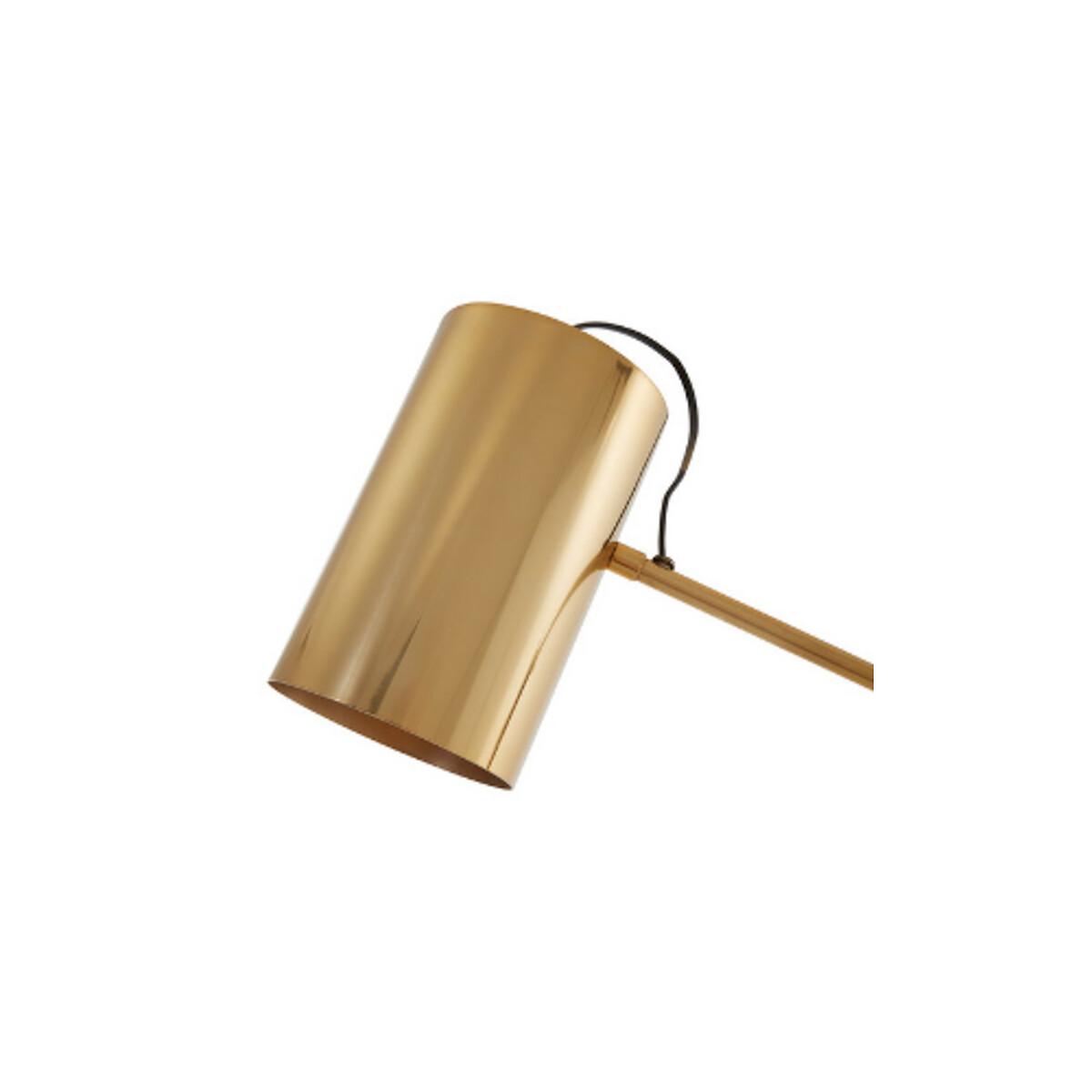 Warm Gold with Black Contrast Base Vintage Style Task Floor Lamp – image 4