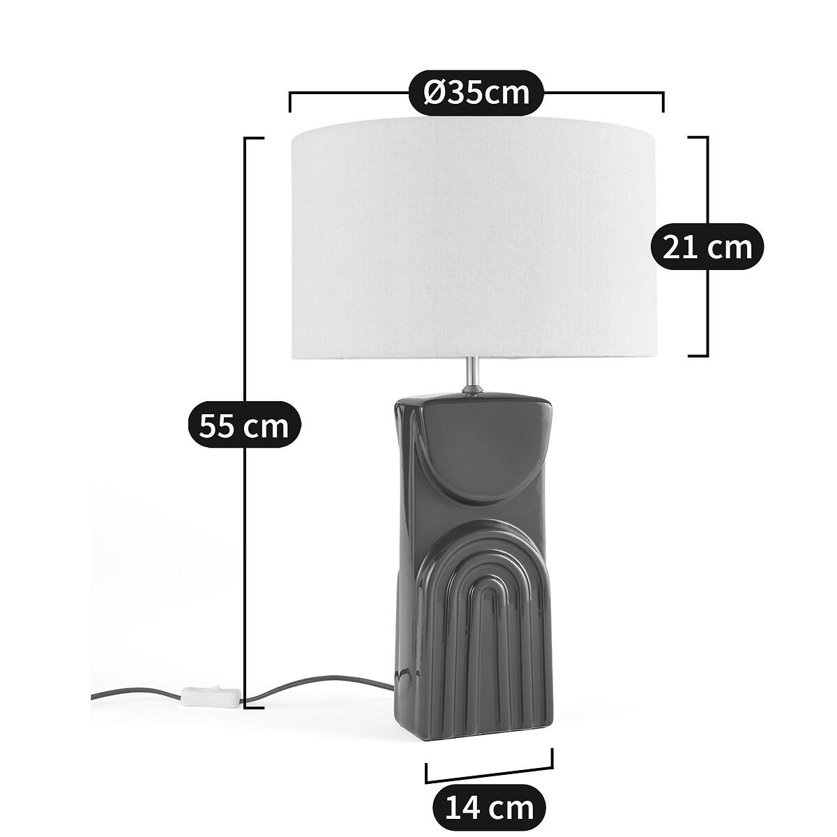 Topia Ceramic & Linen Table Lamp – image 5