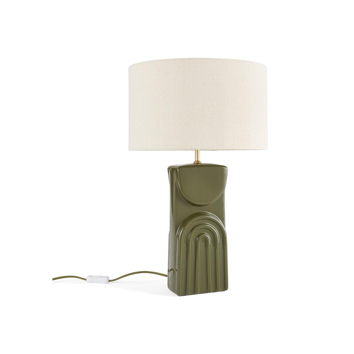 Topia Ceramic & Linen Table Lamp – image 1