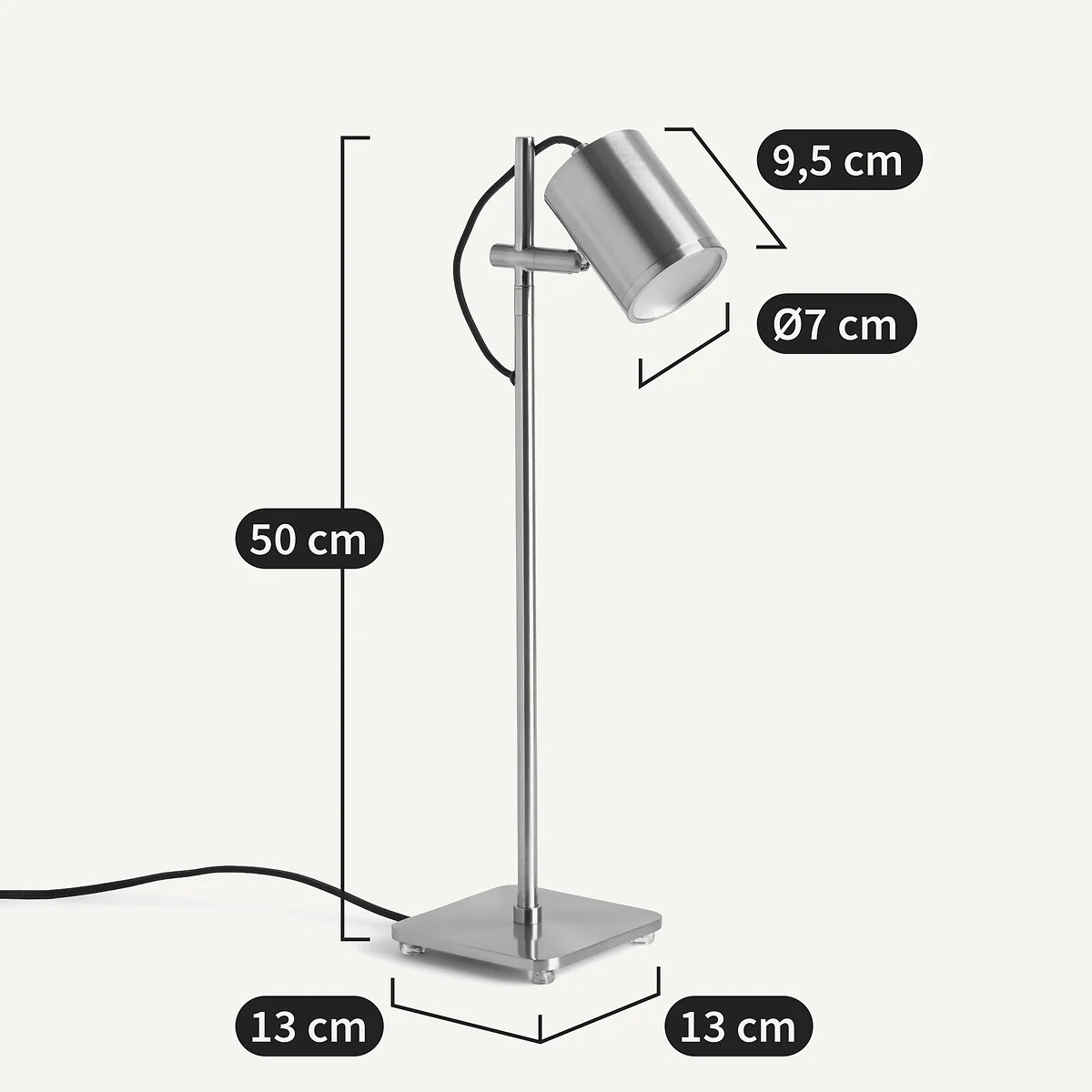 Girevole Satin Nickel Spot Lamp – image 12
