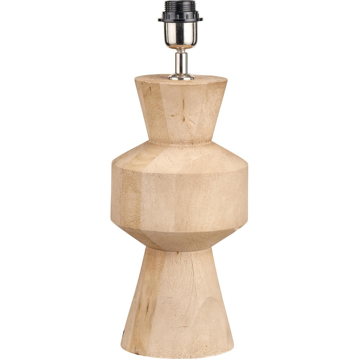 Mango Wood Contemporary Table Lamp Base – image 3