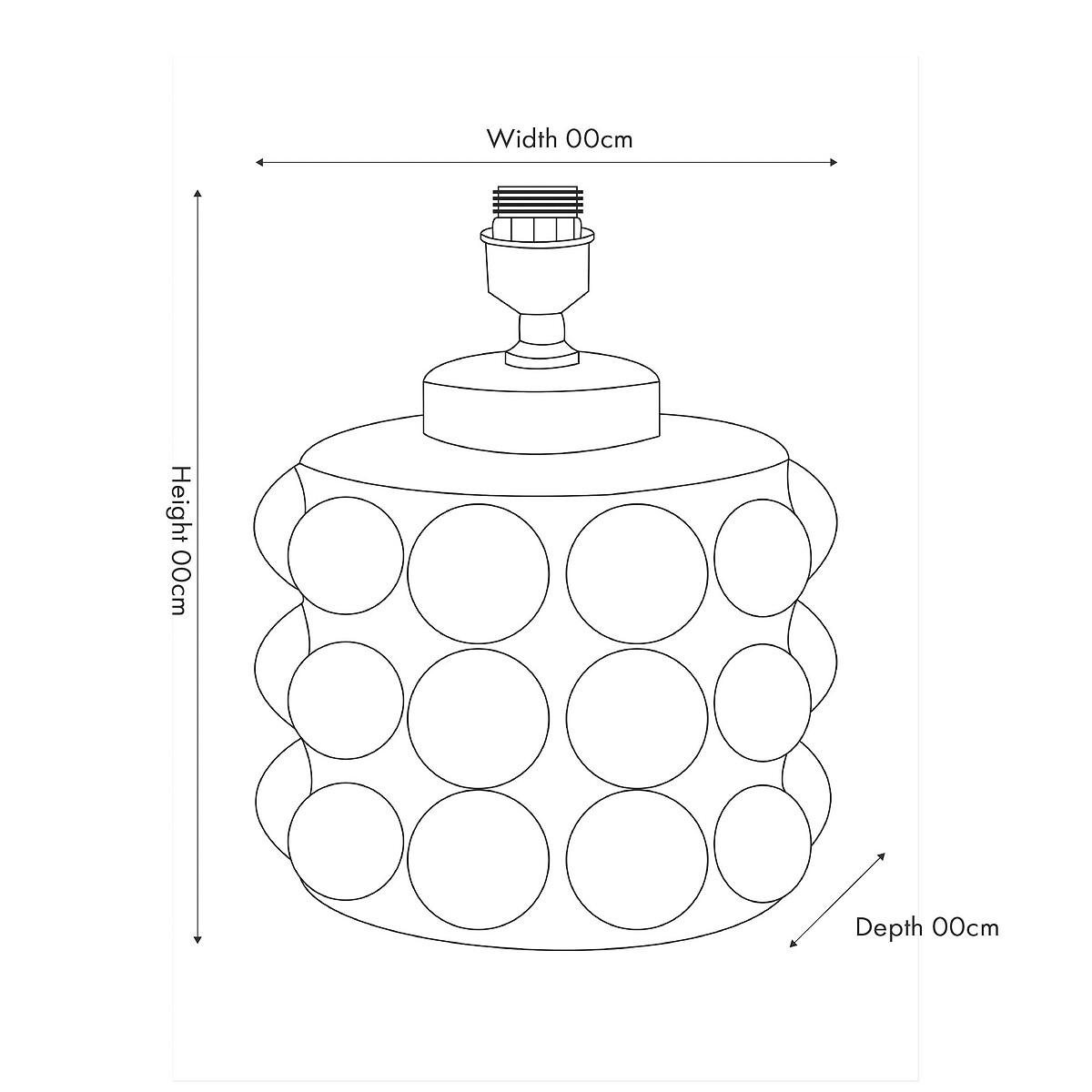 Bobbled Ceramic Large  Table Lamp Base – image 5