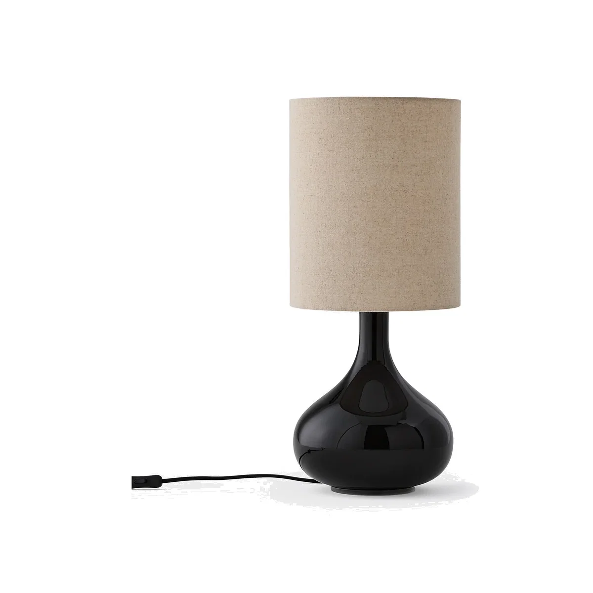Juna Glass & Linen Table Lamp
