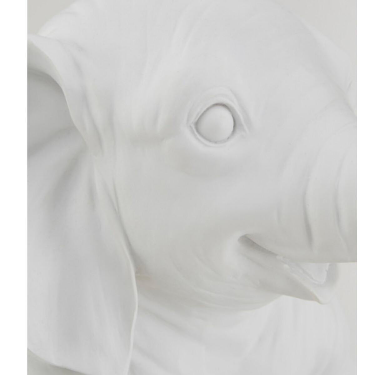 White Ceramic Elephant Character Table Lamp – image 6
