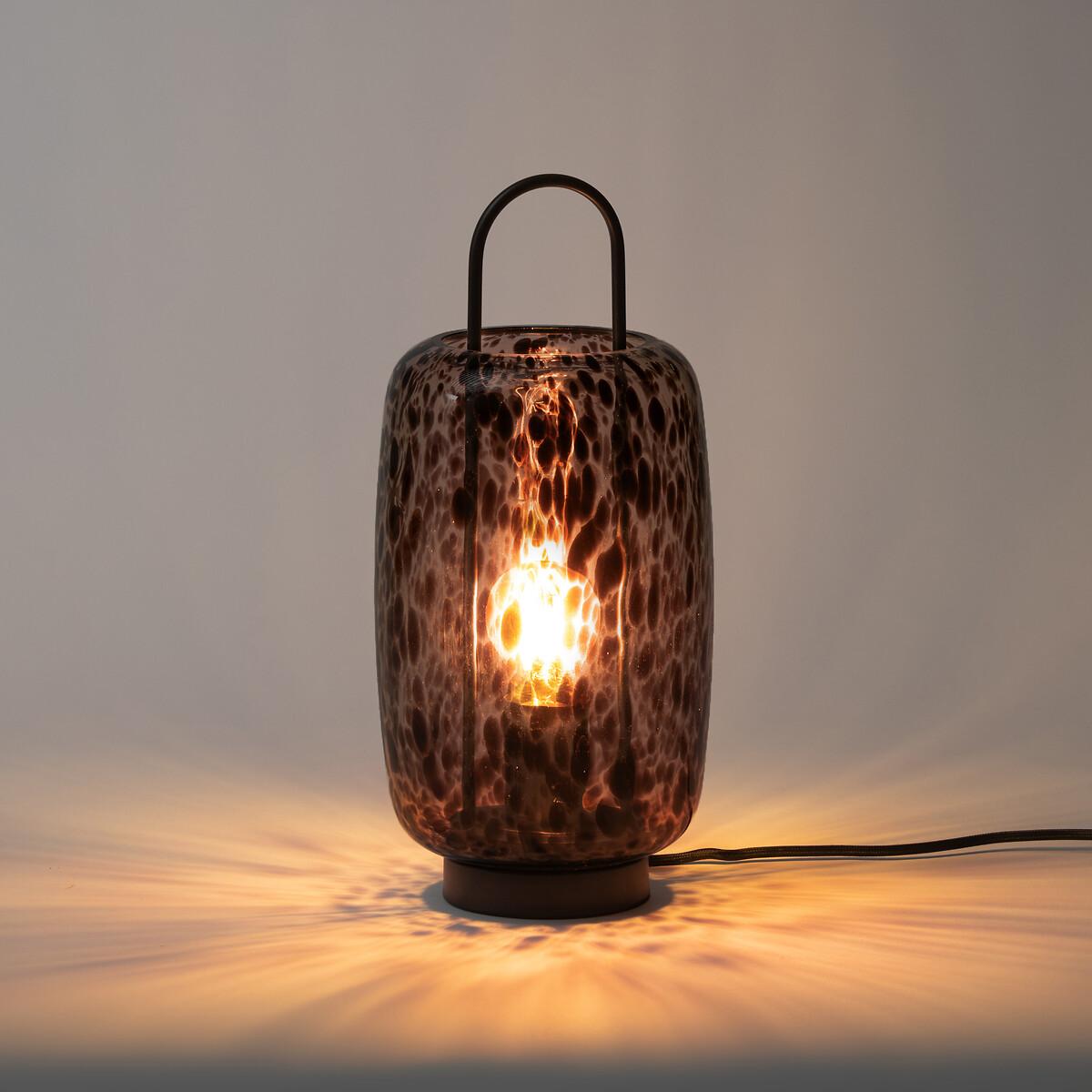 Toleco Metal & Amber Glass Table Lamp – image 2