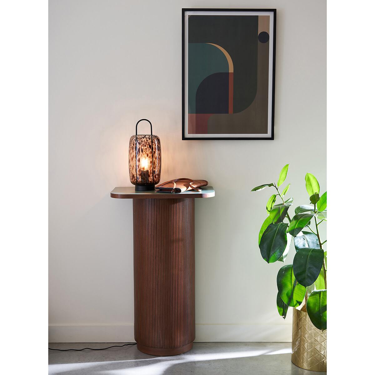 Toleco Metal & Amber Glass Table Lamp – image 5