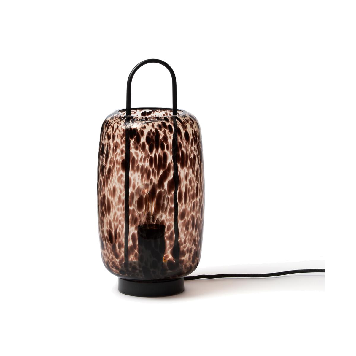 Toleco Metal & Amber Glass Table Lamp – image 1