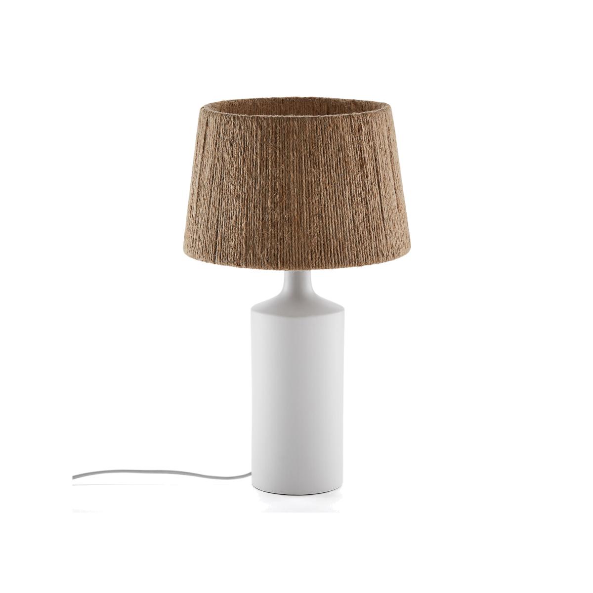 Yoru Ceramic and Hemp Table Lamp – image 1