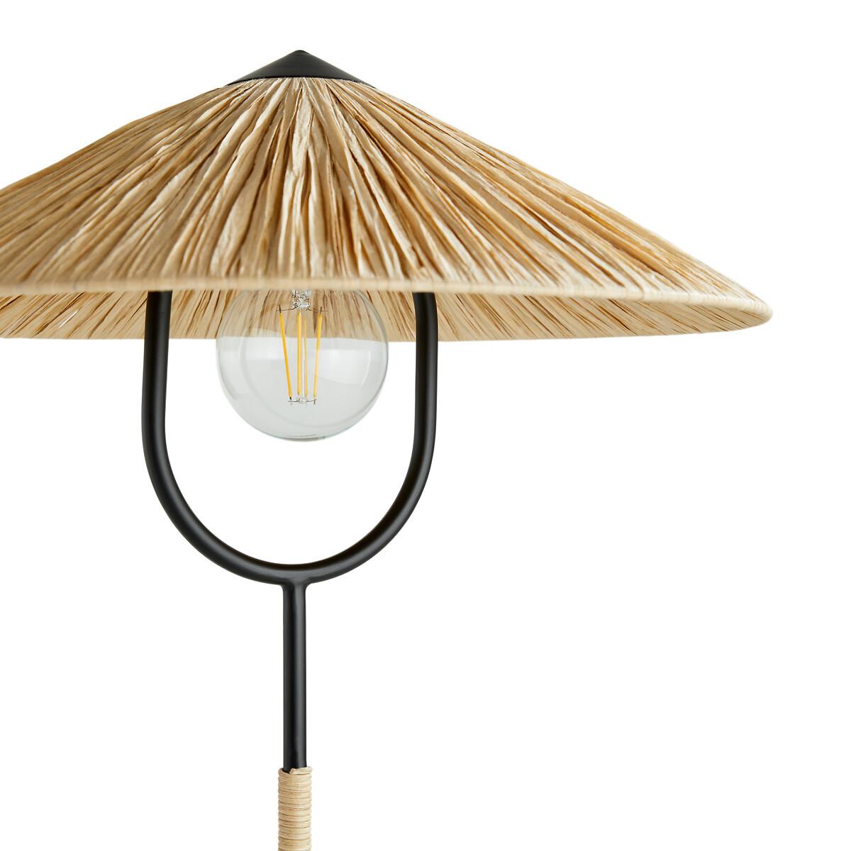 Mr Tanguy Metal & Raffia Floor Lamp – image 3