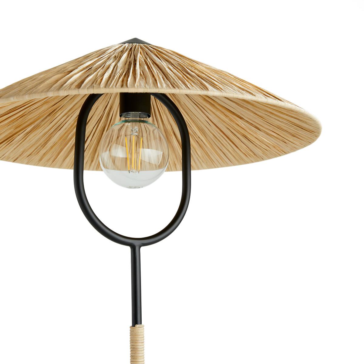 Mr Tanguy Metal & Raffia Floor Lamp – image 4
