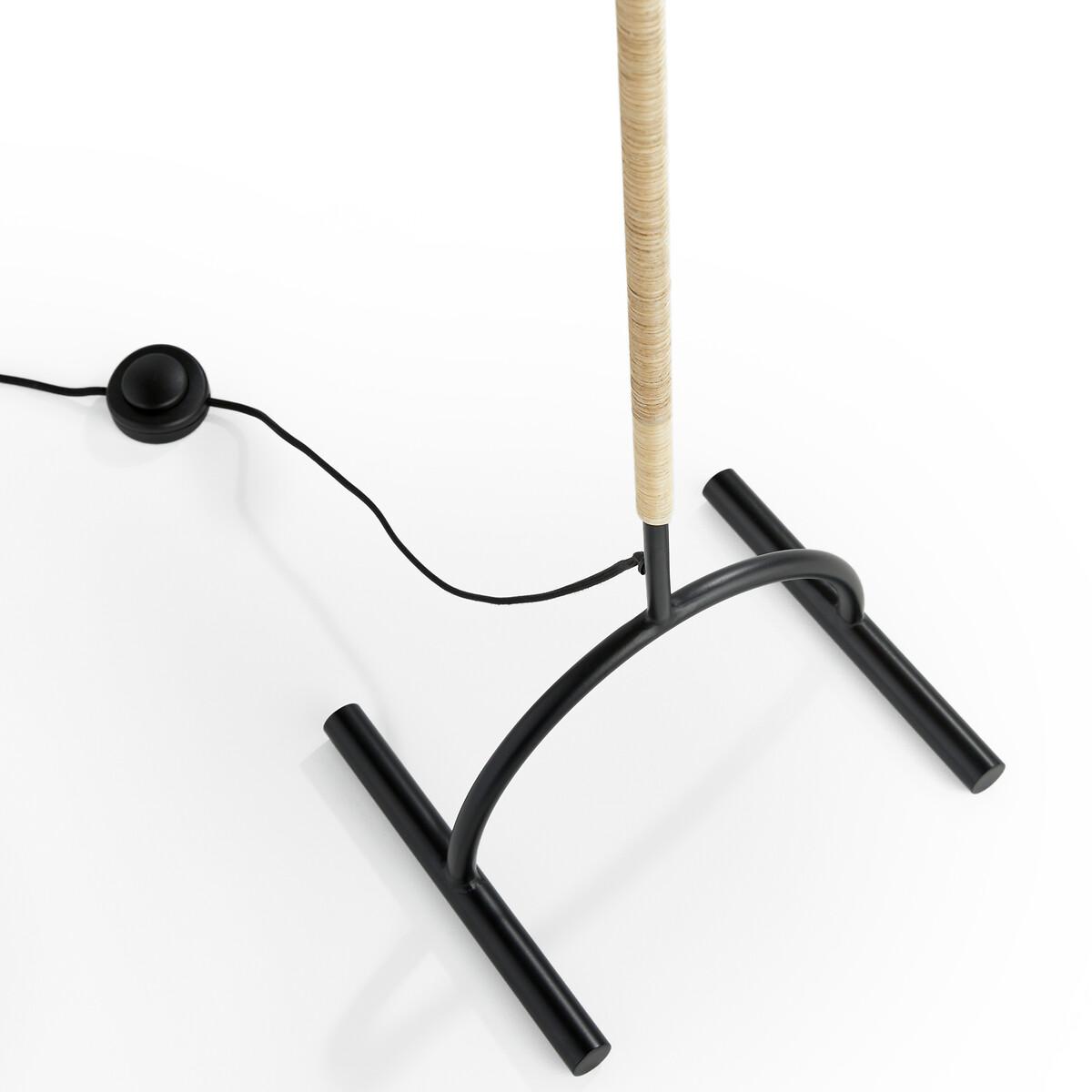 Mr Tanguy Metal & Raffia Floor Lamp – image 5