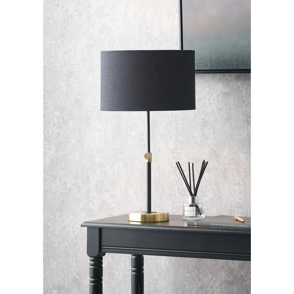 Black and Gold Metal Rise and Fall Table Lamp – image 2