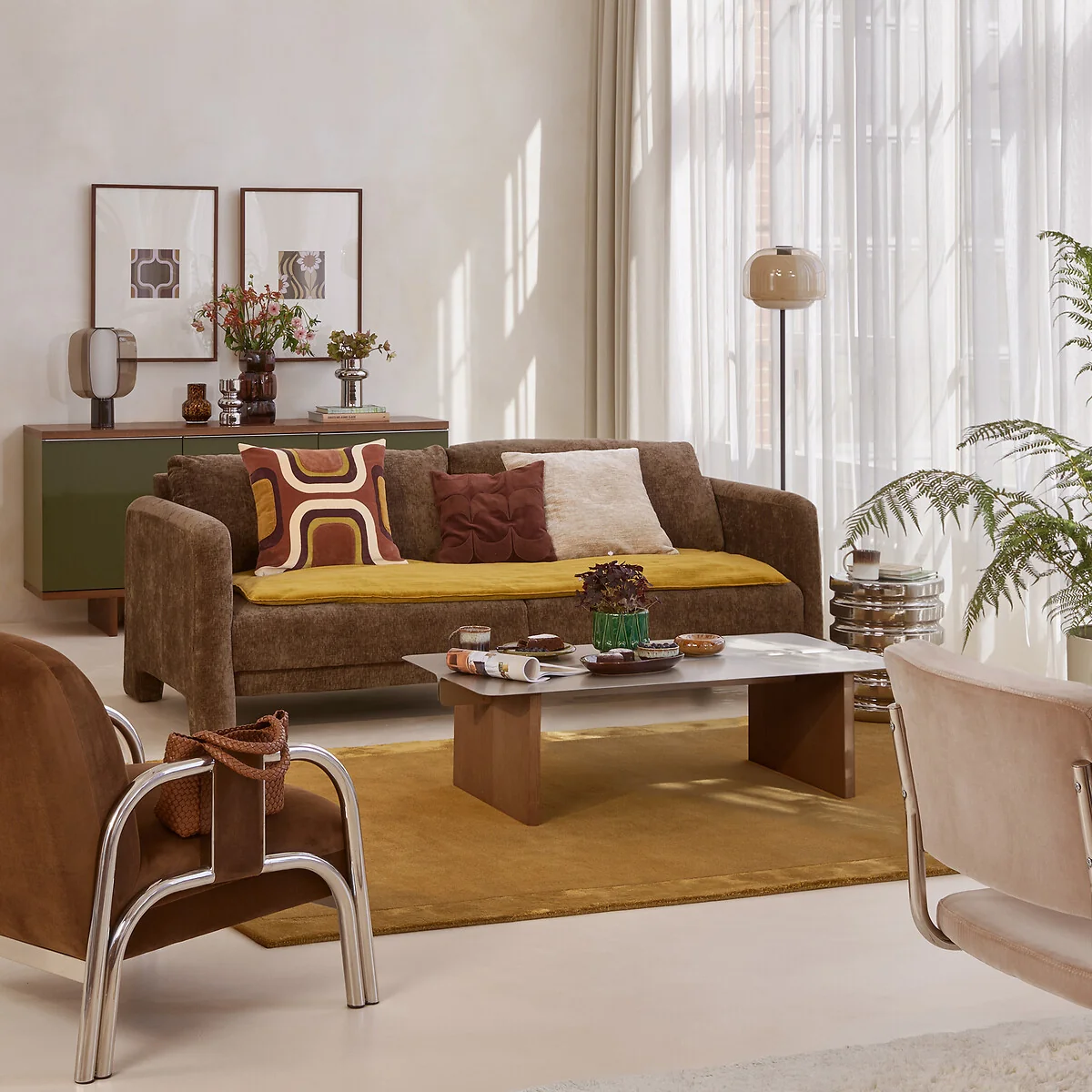 Kinoko Floor Lamp in Coloured Glass – image 2