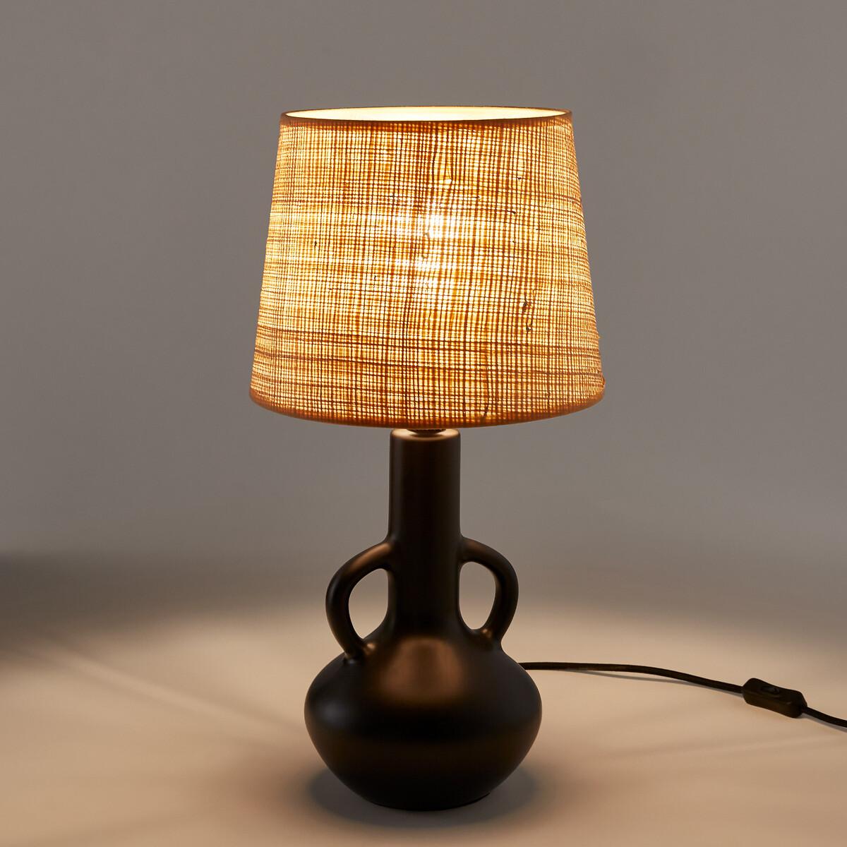 Balsa Ceramic & Raffia Table Lamp – image 2