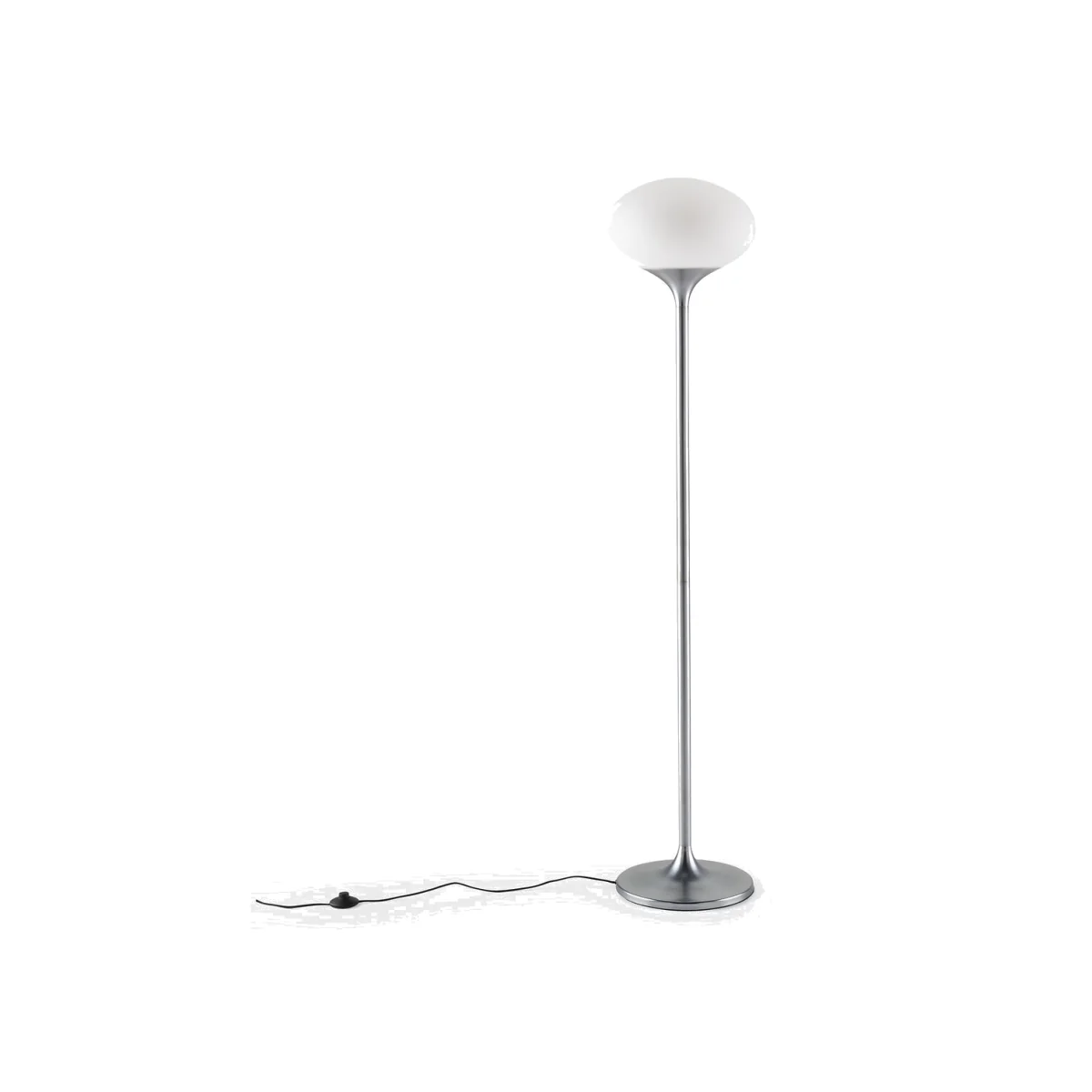 Merisa Chrome Metal & Opaline Floor Lamp – image 1