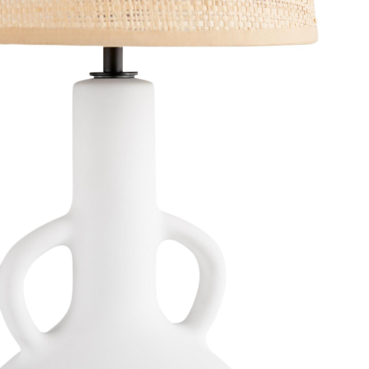 Balsa Ceramic & Raffia Table Lamp – image 4