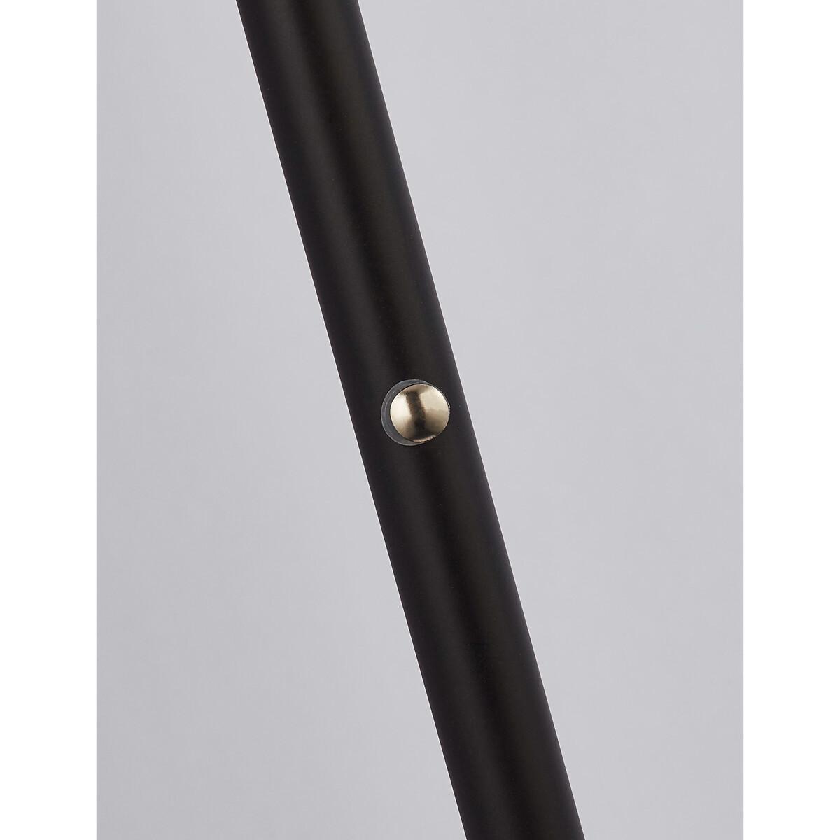 Smoked Glass Led Dome Floor Lamp with Black Metal Base – image 4