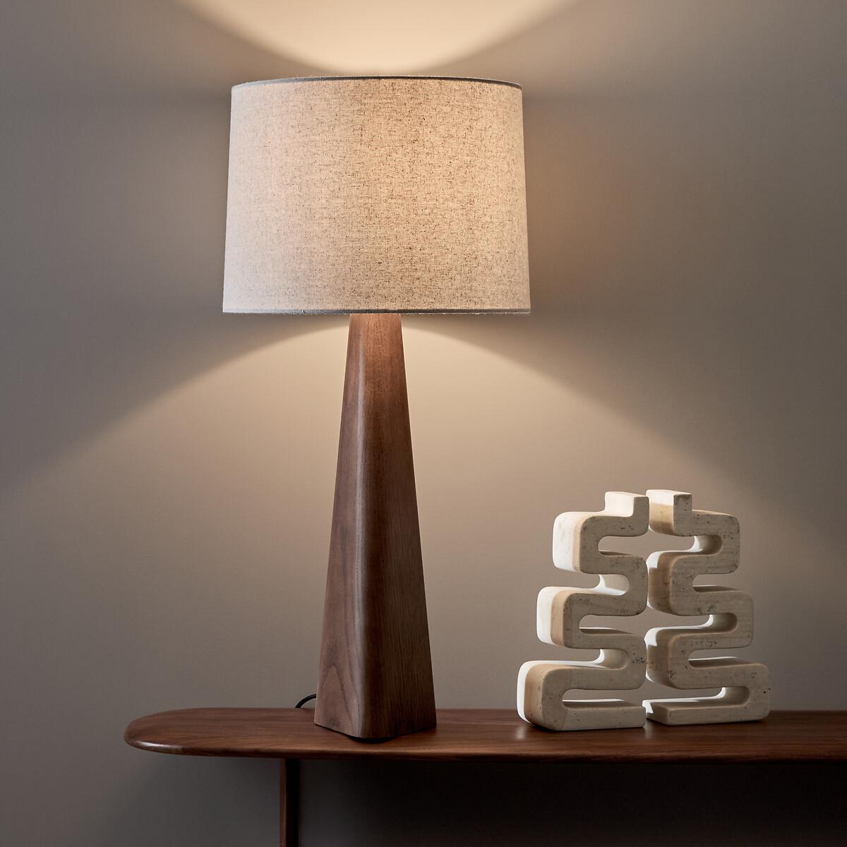 Nestwood Lamp in Walnut-Stained Oak and Linen – image 2