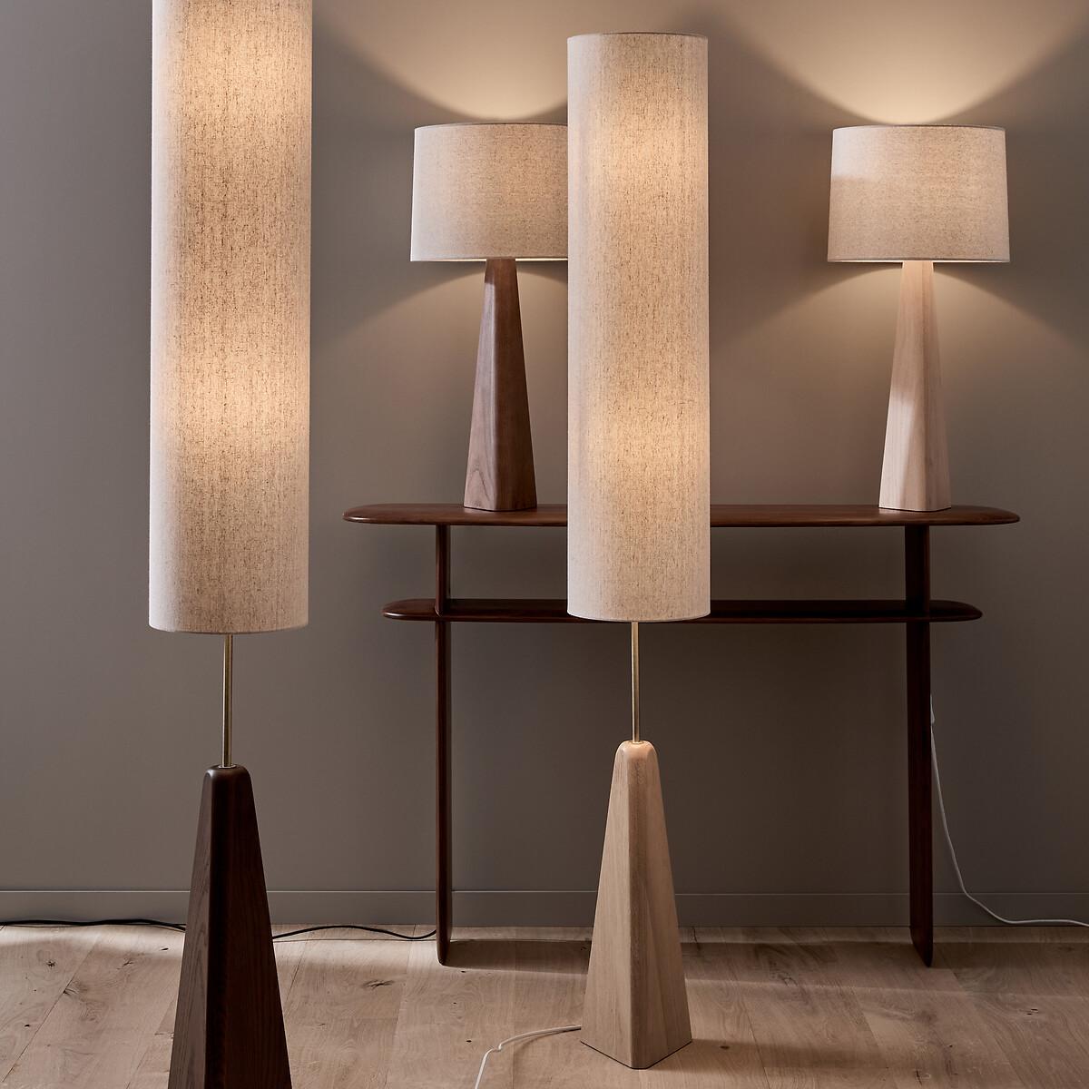 Nestwood Lamp in Walnut-Stained Oak and Linen – image 7