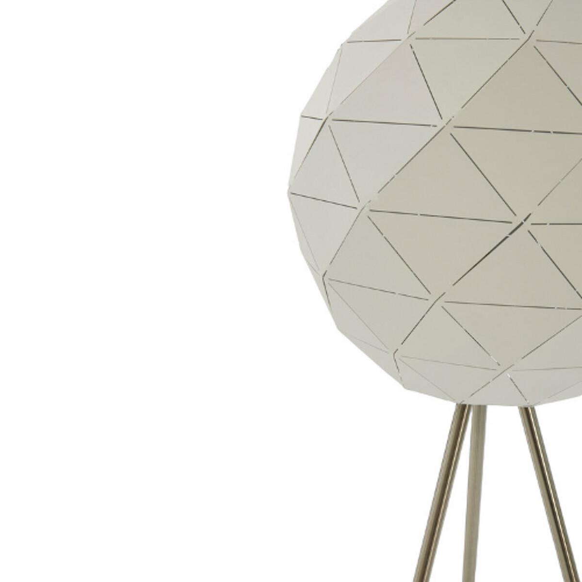 160cm White Metal Globe Floor Lamp – image 2