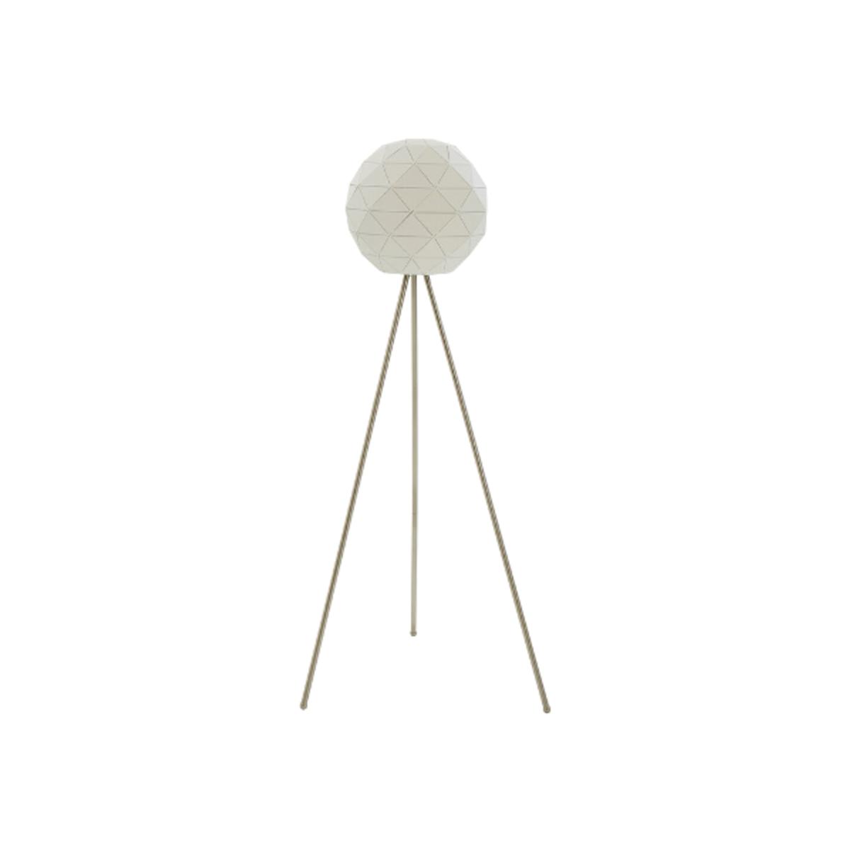 160cm White Metal Globe Floor Lamp – image 1