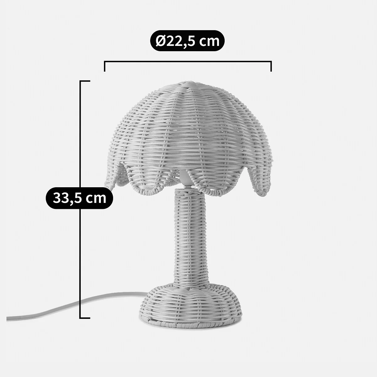 Tabata Palm Tree Rattan Table Lamp – image 7