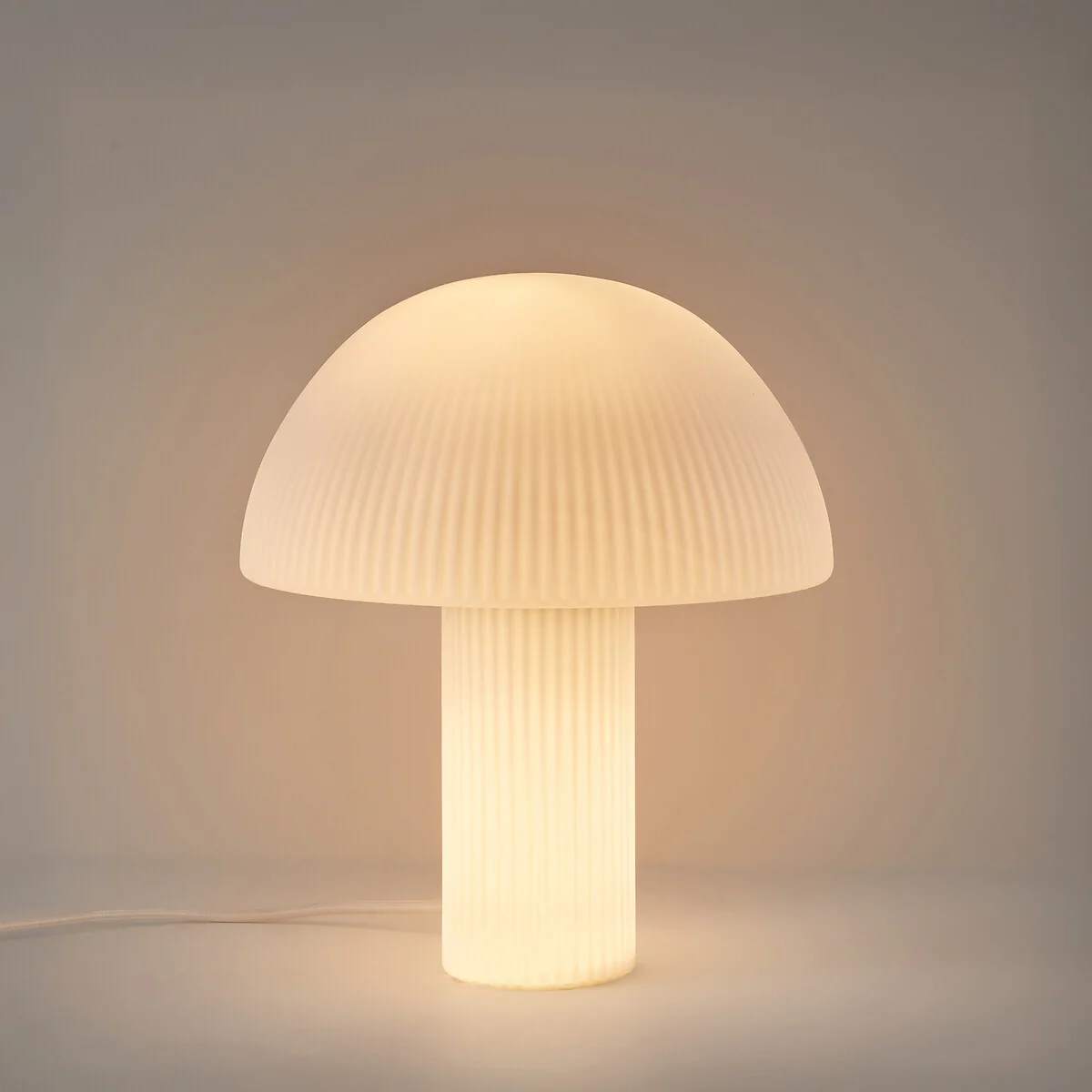 Loulou Mushroom Lamp in Streaked Opaline Glass H29cm – image 3