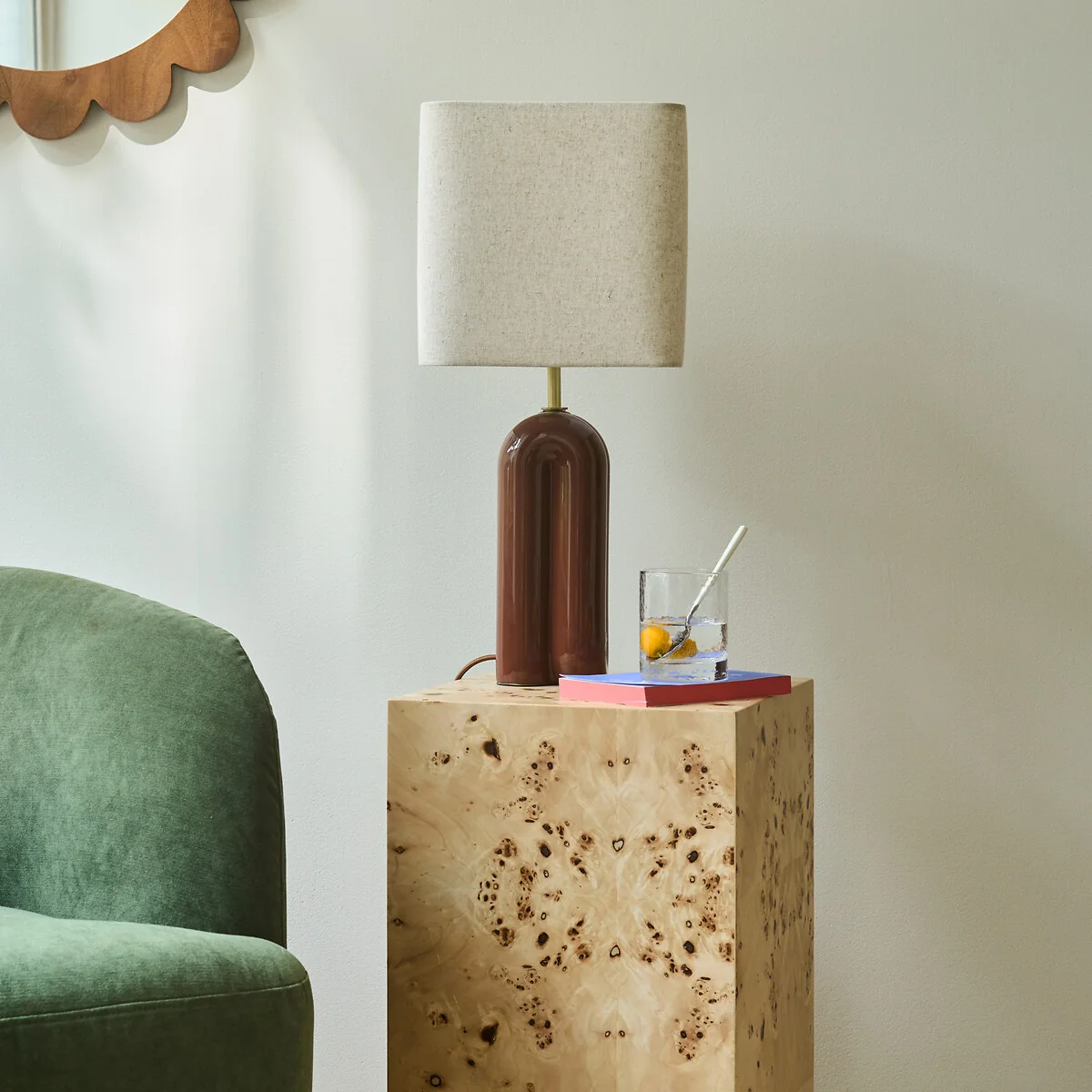 Malo Ceramic & Linen Table Lamp – image 2