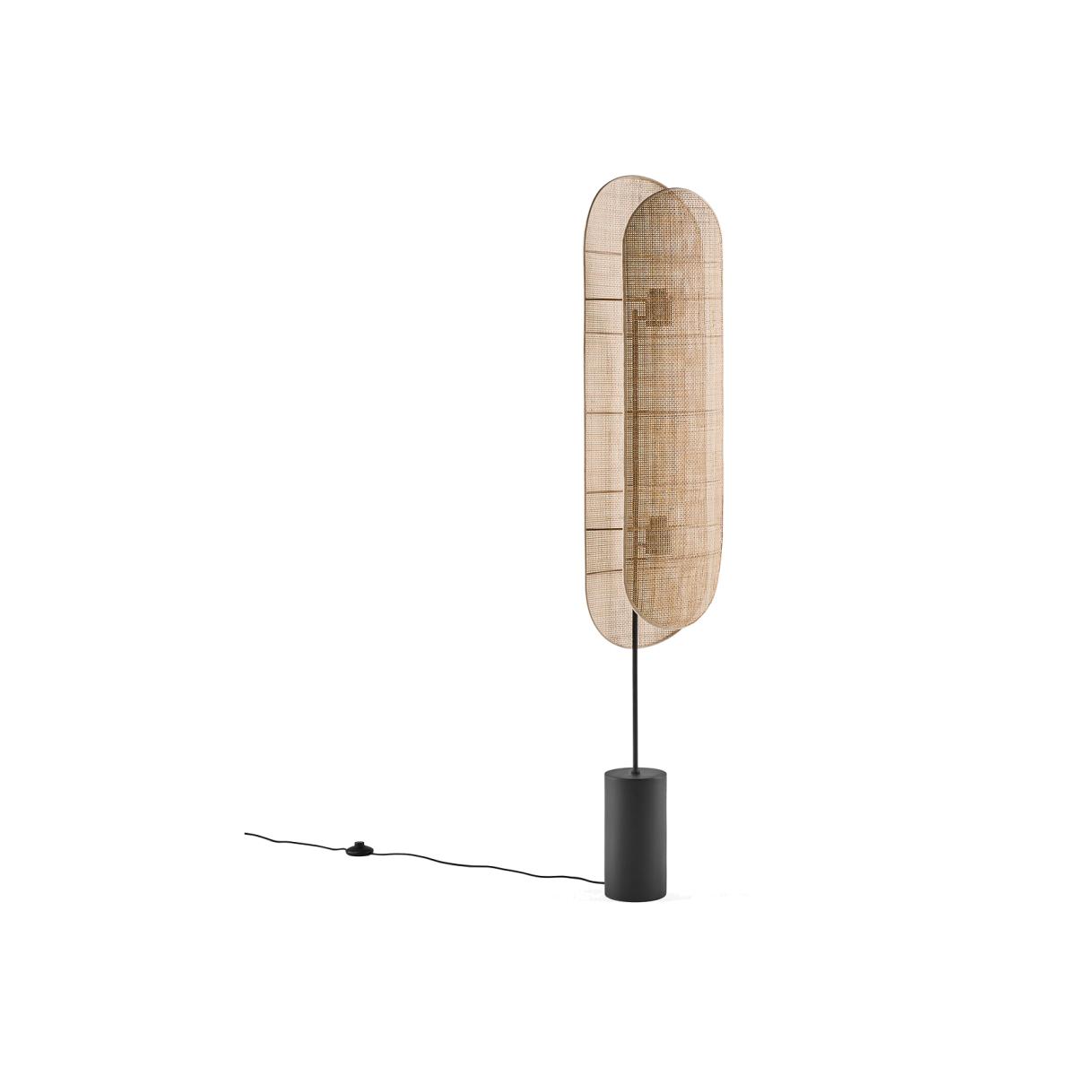 Lola Metal & Rattan Floor Lamp – image 1