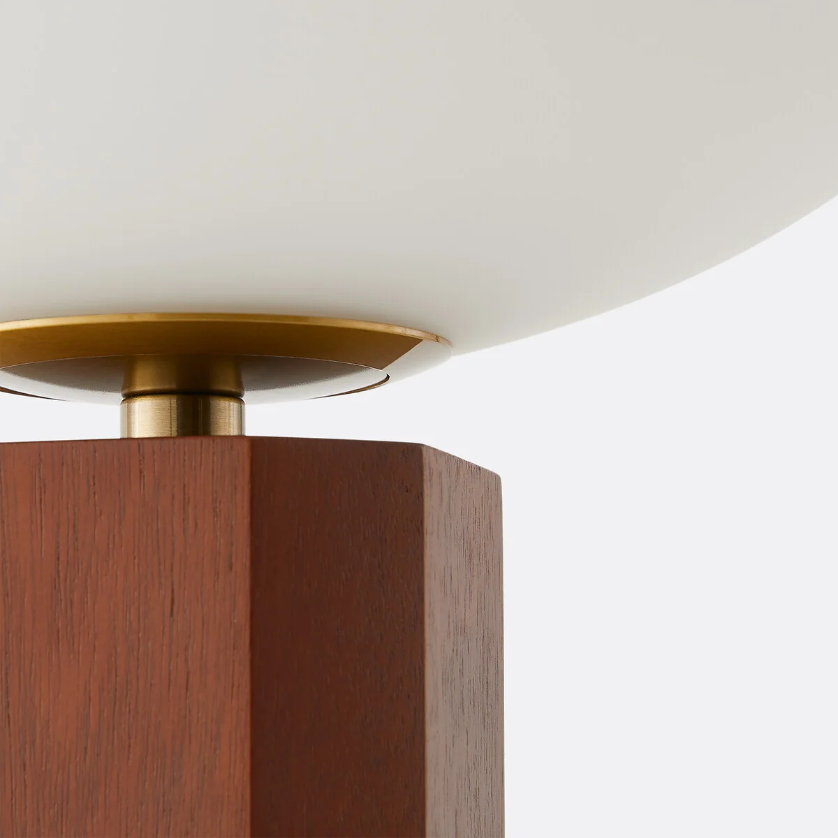 Brua Opal Glass and Oak Table Lamp – image 5