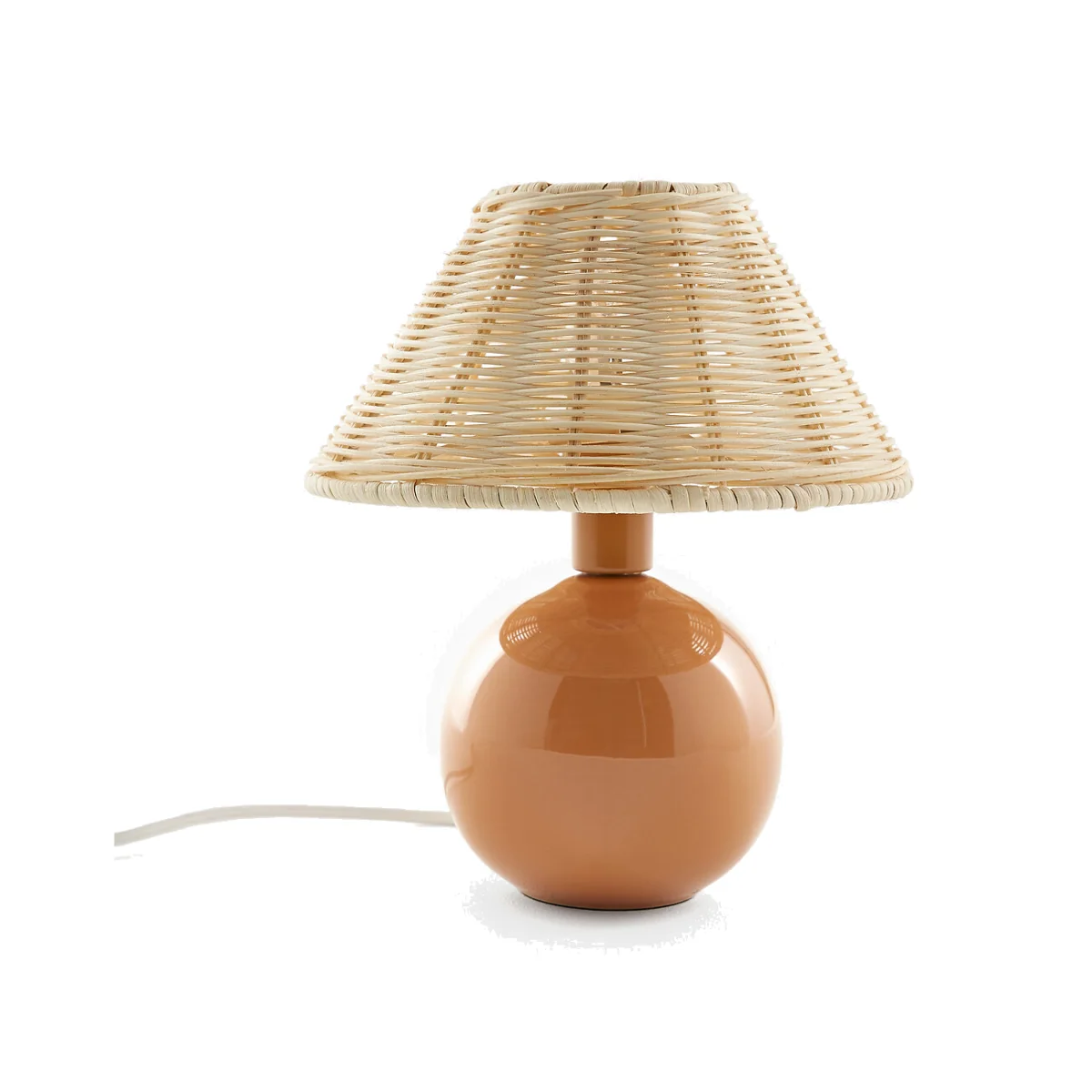 Alios Ceramic & Rattan Table Lamp – image 1