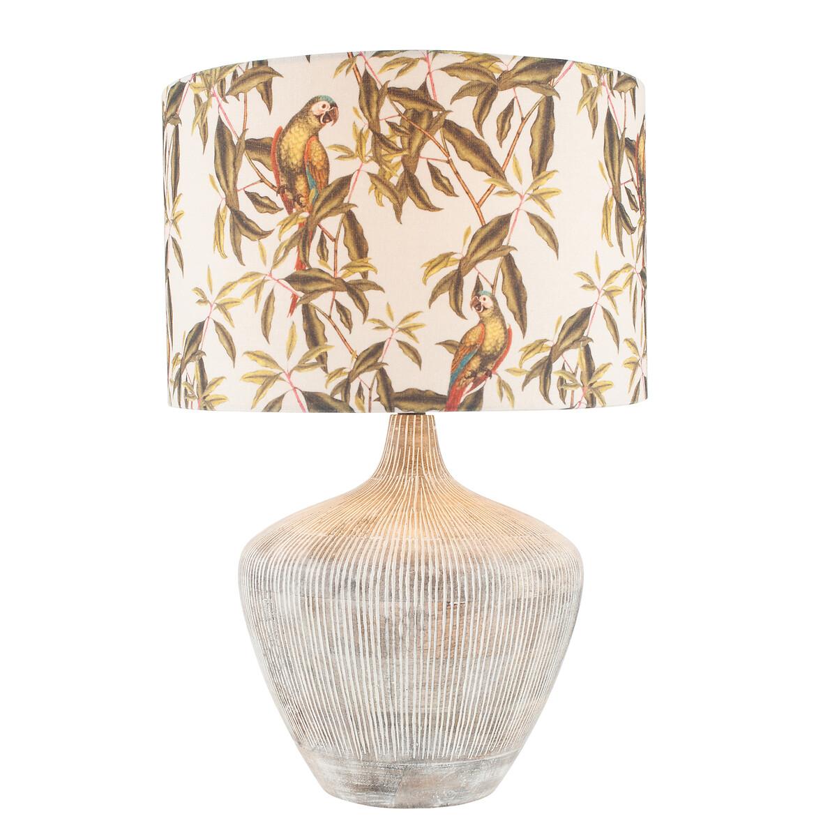 Curved Textured Wood Table Lamp Base – image 4