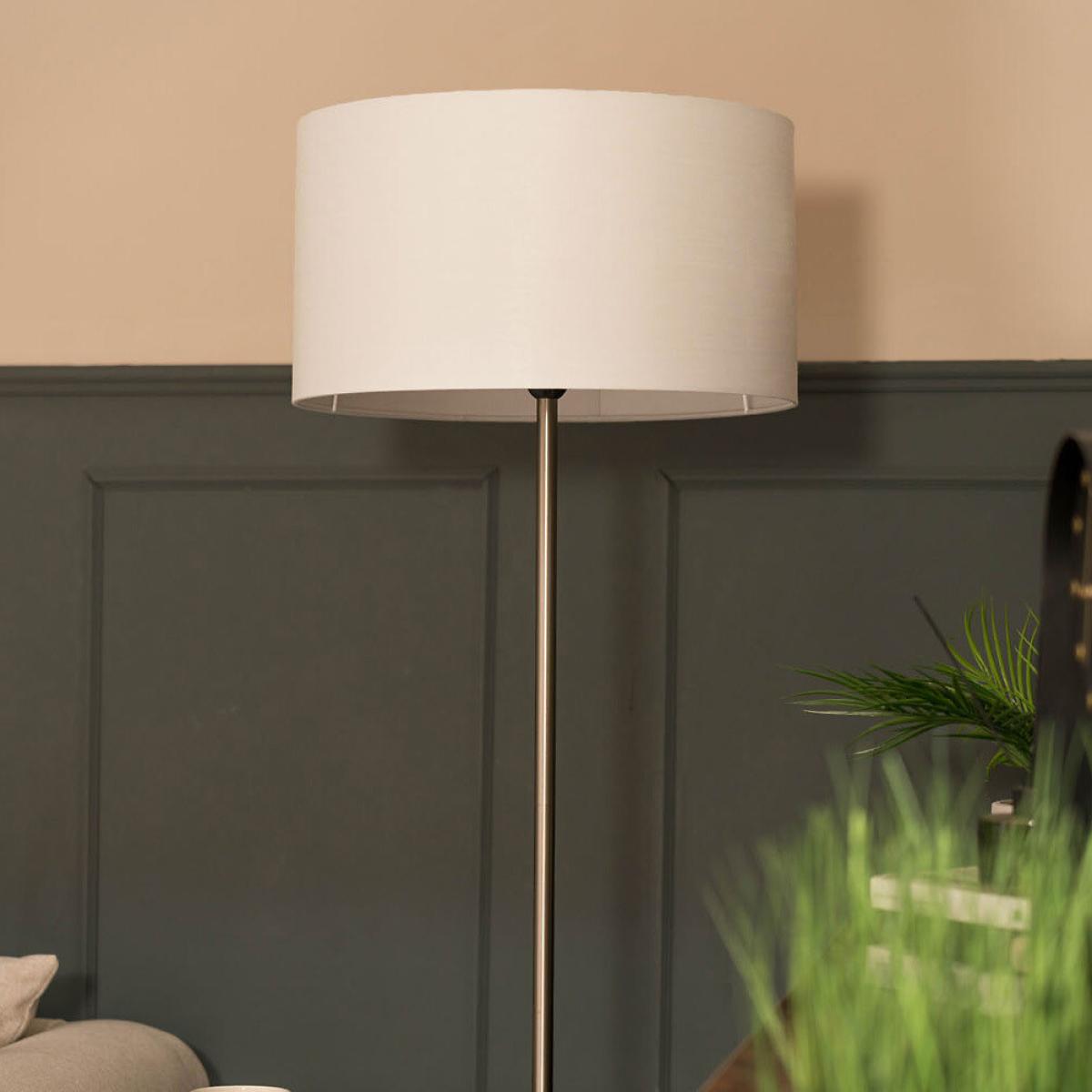Floor Lamp with Table with Large Shade – image 2
