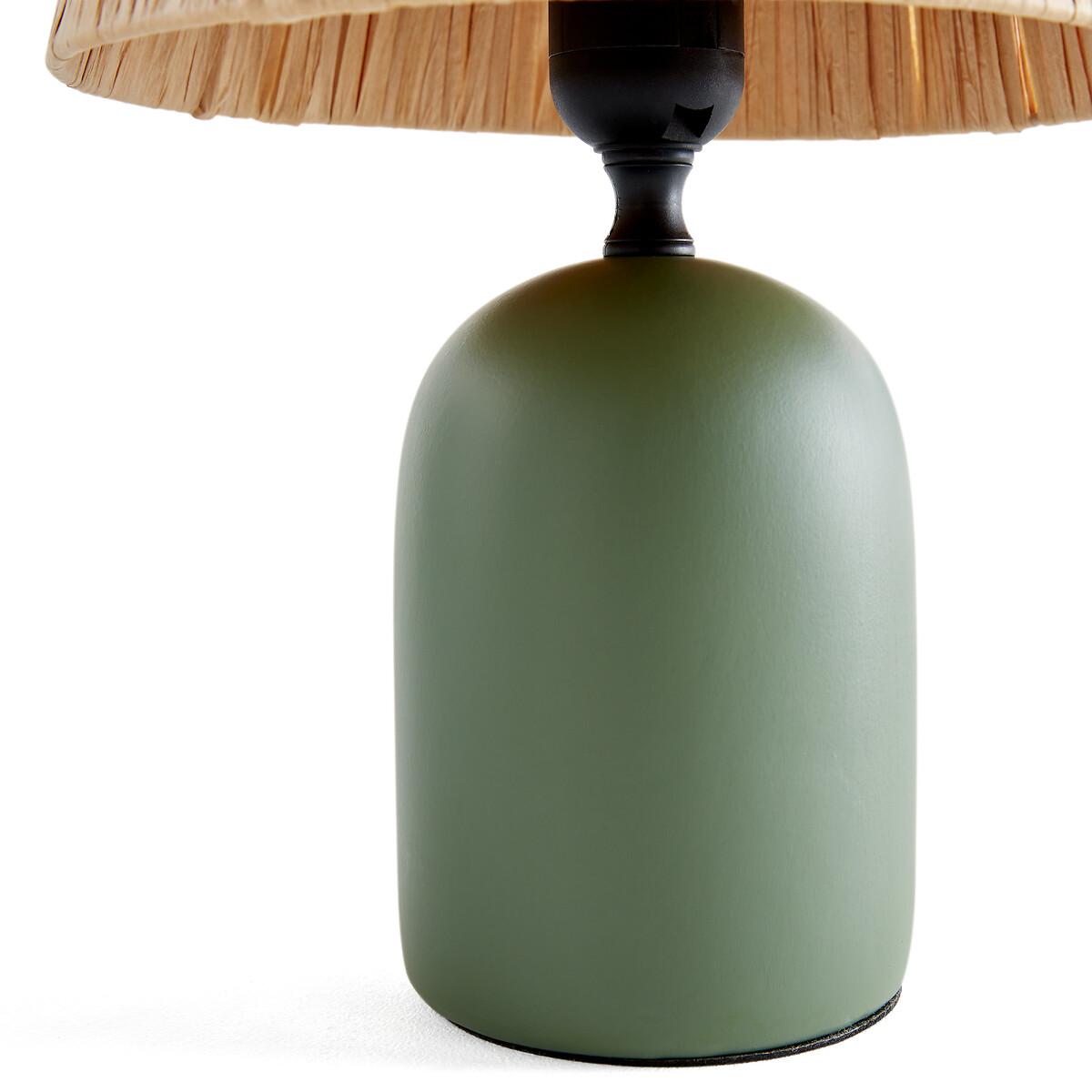 Doblio Ceramic & Raffia Table Lamp – image 5