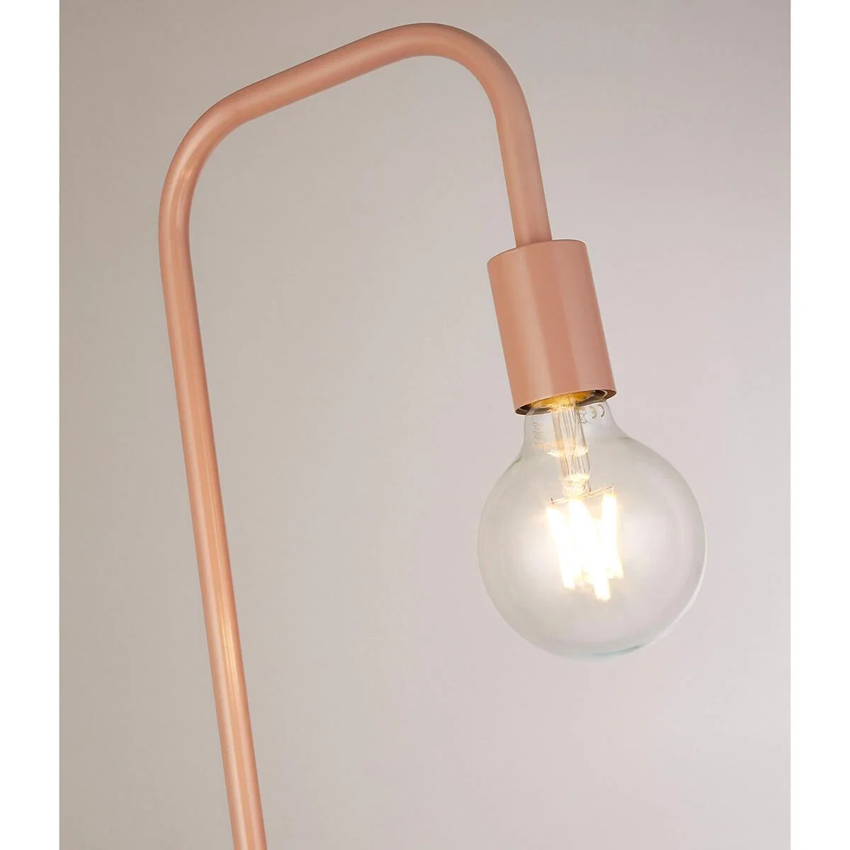 Industrial Floor Lamp With Exposed Bulb – image 2